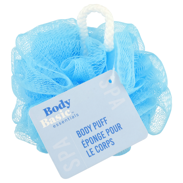 Body Basic Essentials Blue Body Puff Mesh Sponge