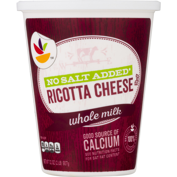 Save on Giant Ricotta Cheese Whole Milk No Salt Added Order Online Delivery Giant