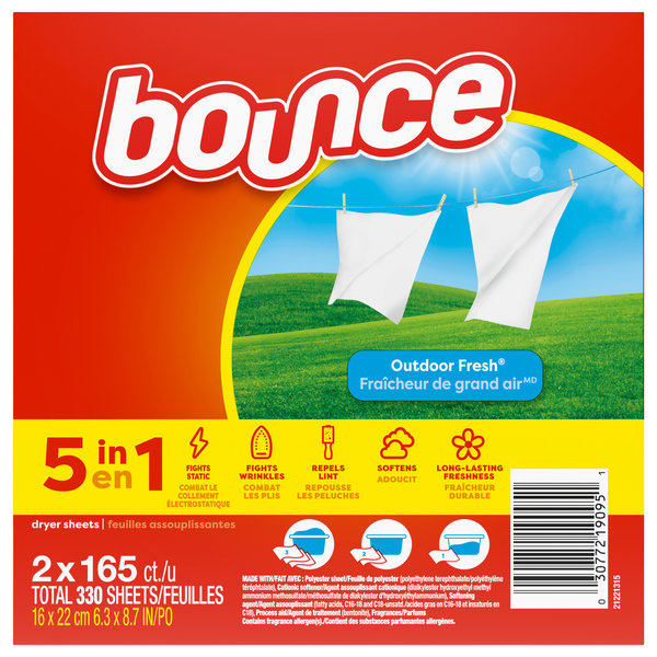 Bounce Outdoor Fresh Scent Dryer Sheets