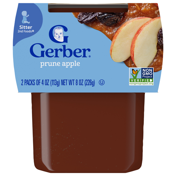 Save on Gerber Natural 2nd Baby Food Prune Apple ct Order