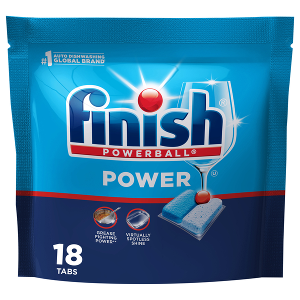 FINISH Powerball Dishwasher Detergent Tabs - 18 ct