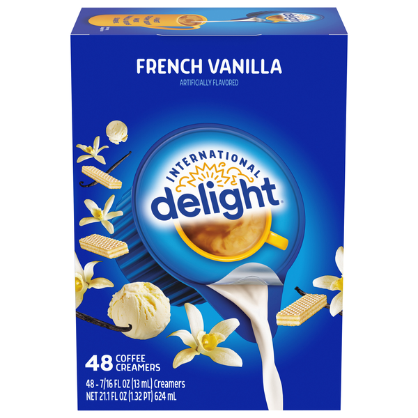 International Delight French Vanilla Coffee Creamer Singles - 48 ct
