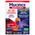 Mucinex Rapid+Clear Day & Night Headache Pain & Fever Liquid Gels