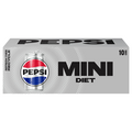Diet Pepsi Cola Soda Mini - 10 pk