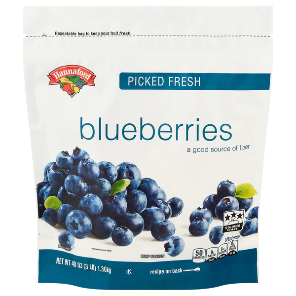 Hannaford Picked Fresh Blueberries Frozen