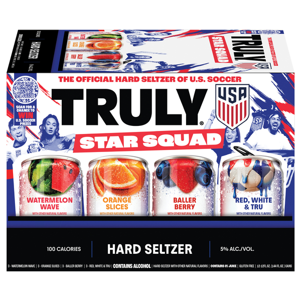 TRULY Star Squad Variety Hard Seltzer Gluten Free - 12 pk