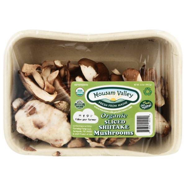 Mousam Valley Organic Sliced Shiitake Mushrooms