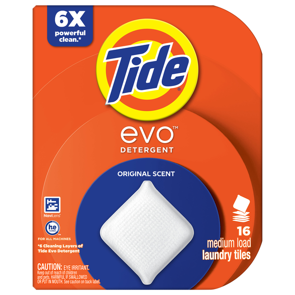 Tide Evo Medium Load Original Scent Laundry Detergent Tiles