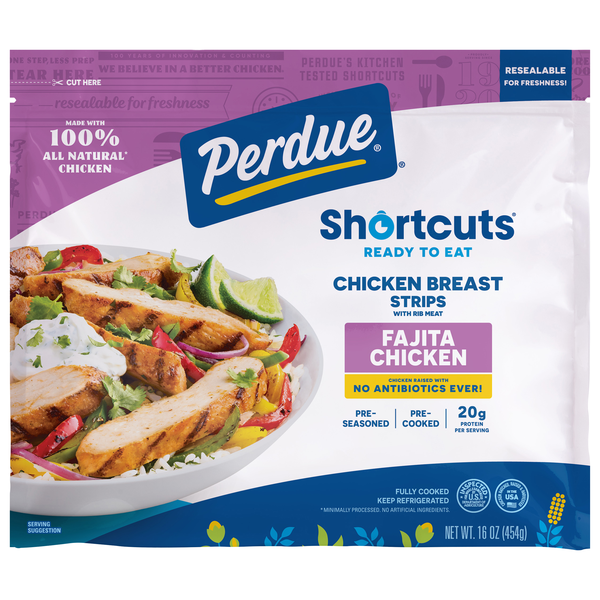 Perdue Short Cuts Fajitas Grilled Chicken Breast Strips Family Size Fresh