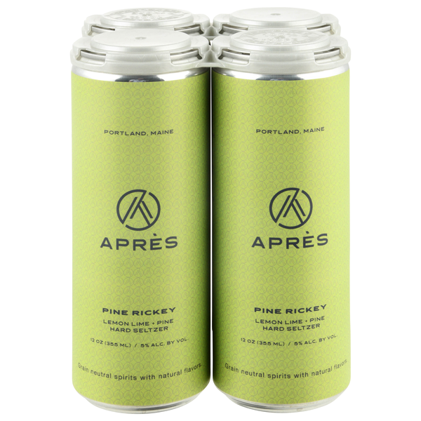 Apres Pine Rickey Lemon Lime & Pine Hard Seltzer - 4 pk