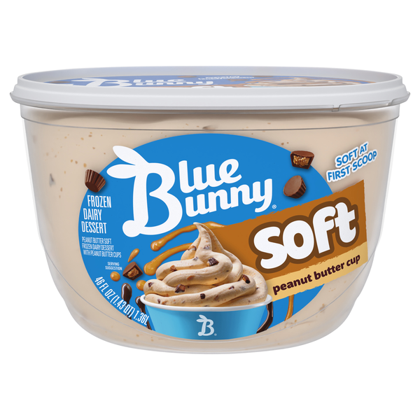 Blue Bunny Soft Peanut Butter Cup Frozen Dairy Dessert
