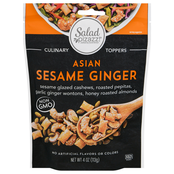 Salad Pizazz! Asian Sesame Ginger Salad Toppers