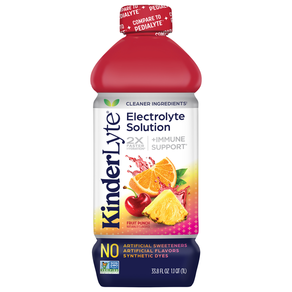 Kinderlyte Natural Fruit Punch Oral Electrolyte Solution