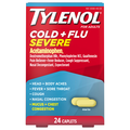 Tylenol Adults Cold + Flu Severe Acetaminophen Pain Relief Caplets