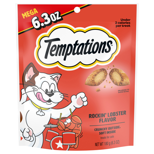 Temptations Rockin' Lobster Flavor Crunchy & Soft Cat Treats