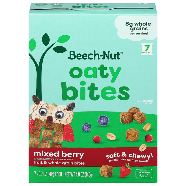 Beech-Nut Oaty Bites Mixed Berry Fruit & Grain Snack - 7 ct