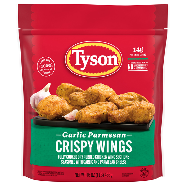 Tyson Garlic Parmesan Restaurant Style Crispy Wings Frozen