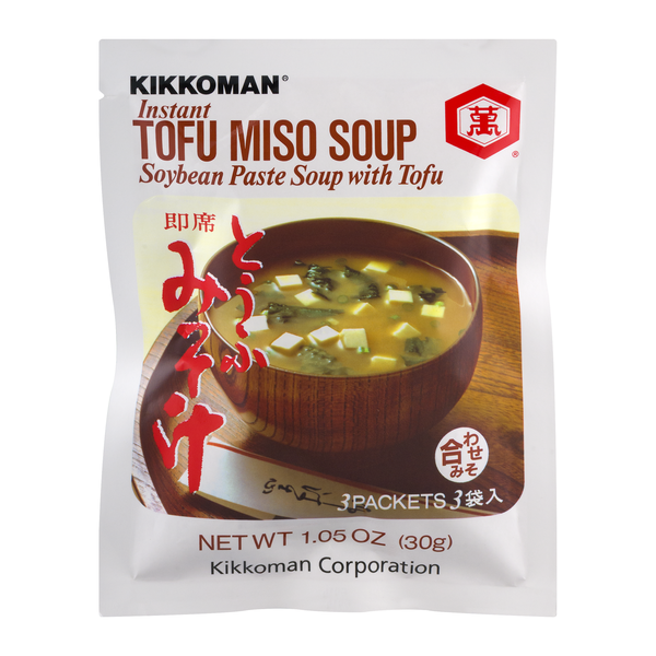 Kikkoman Instant Tofu Miso Soybean Paste Soup Mix - 3 ct