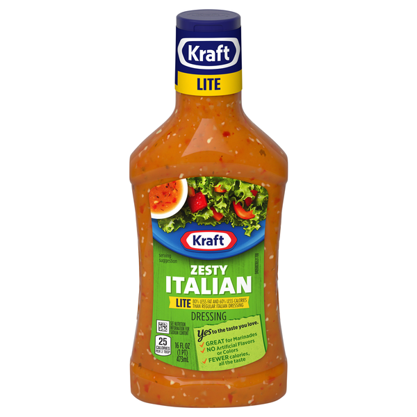 Kraft Lite Zesty Italian Dressing