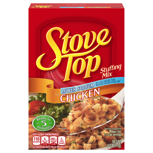 Stove Top Stuffing Mix For Chicken Lower Sodium