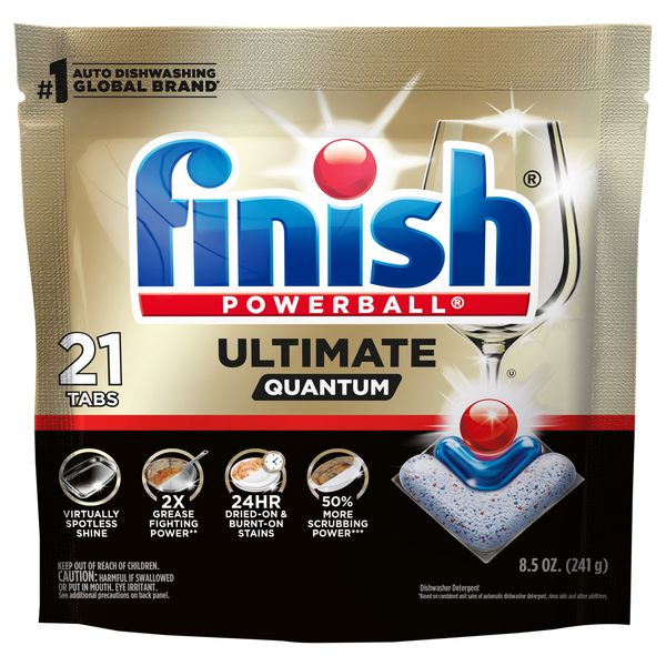 FINISH Powerball Ultimate Dishwasher Detergent Tablets - 21 ct