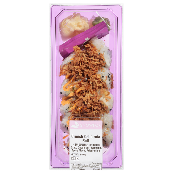 Snowfox Crunch California Roll