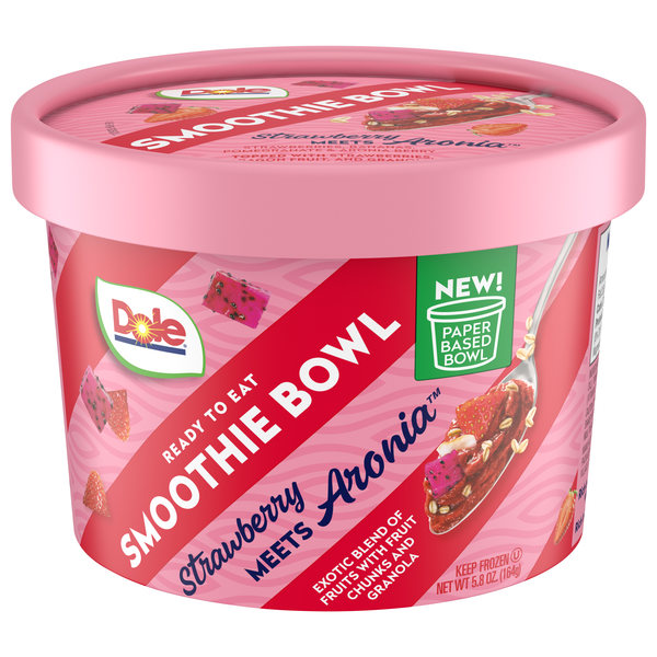 Dole Strawberry Meets Aronia Smoothie Bowl Frozen
