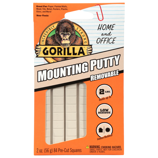 Gorilla Mounting Putty Removable