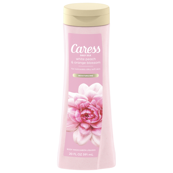 Caress Daily Silk White Peach Orange Blossom Moisturizing Body Wash