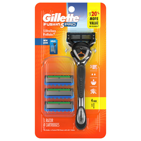 Gillette Proglide Razor & 4 Cartridges