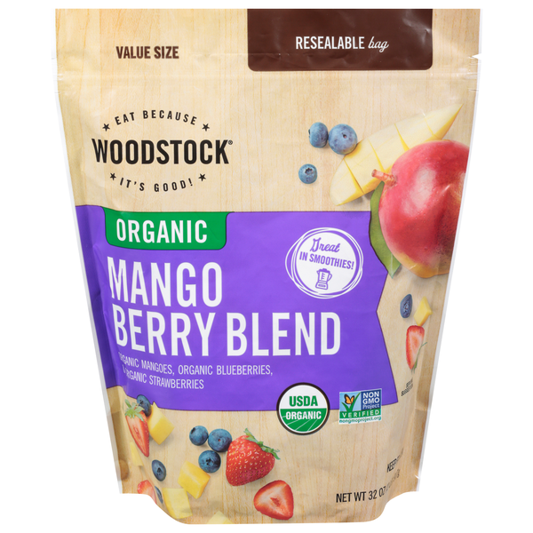 Woodstock Organic Mango Berry Blend Frozen