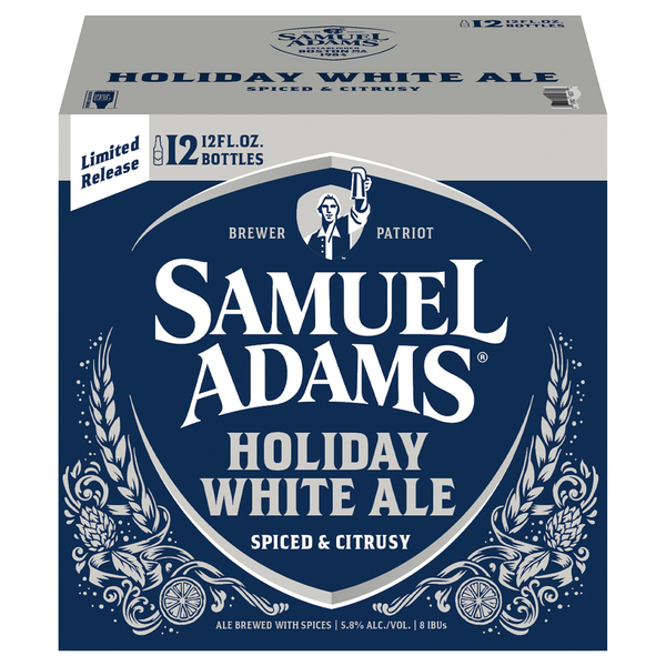 Samuel Adams Holiday White Ale Beer - 12 pk