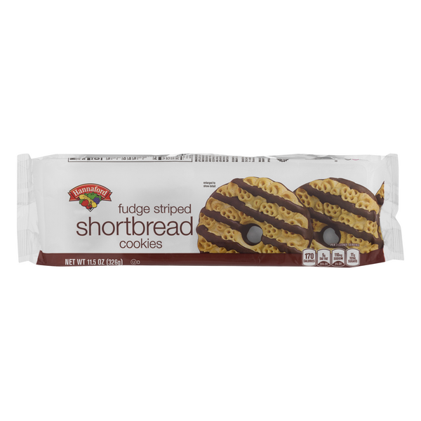 Hannaford Fudge Striped Shortbread Cookies