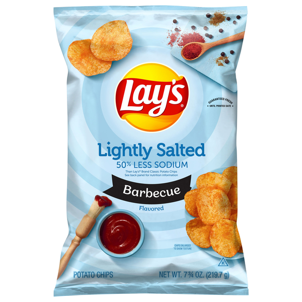 Save on Lay's Lightly Salted Barbecue Potato Chips Order Online ...