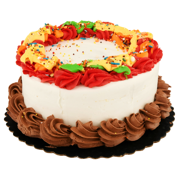Stop & Shop Bakery Light & Creamy Frosting Gold Cake
