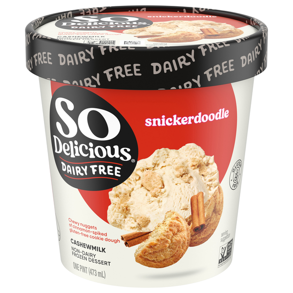 So Delicious Dairy Free Snickerdoodle Cashewmilk Frozen Dessert