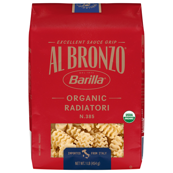 Barilla Al Bronzo Organic Radiatori Pasta