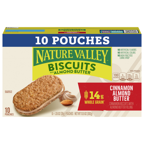 Save on Nature Valley Biscuits Cinnamon with Almond Butter Filling 10 ct Order Online Delivery