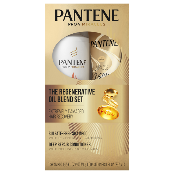 Pantene Pro-V Miracles Regenerative Oil Blend Shampoo & Conditioner - 2 ct