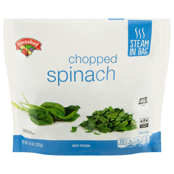 Hannaford Steam in Bag Chopped Spinach Frozen