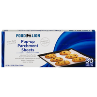 Food Lion Pre-Cut Parchment Paper Sheets 10.7 X 13.6 Inch