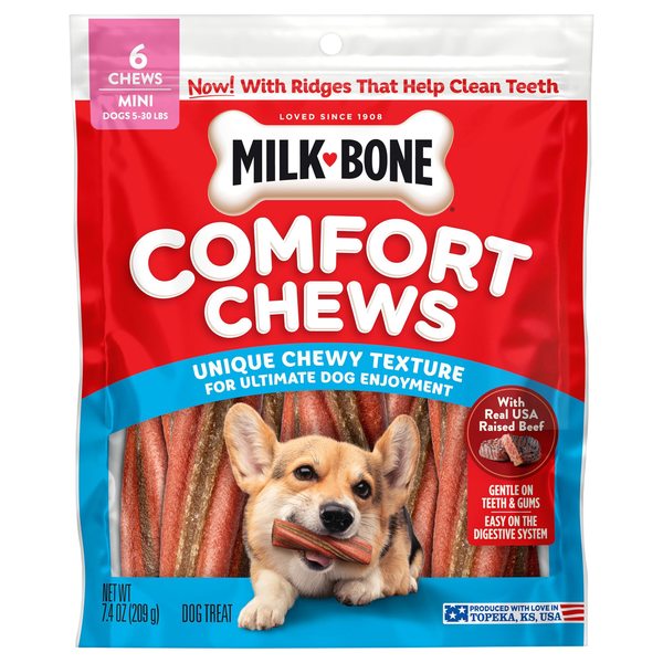 Milk-Bone Comfort Chews Mini Dog Treats - 6 ct