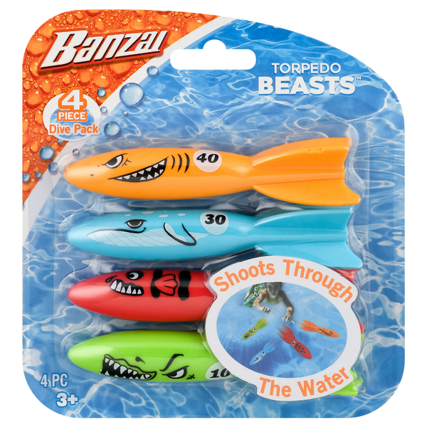 Banzai Diving Toys Torpedo Beasts Ages 3+