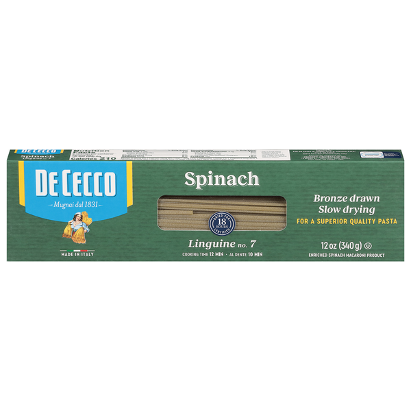 De Cecco Spinach Linguine Pasta