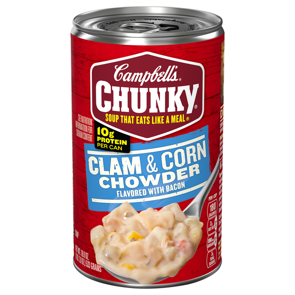 Campbell's Chunky Clam & Corn Chowder with Bacon
