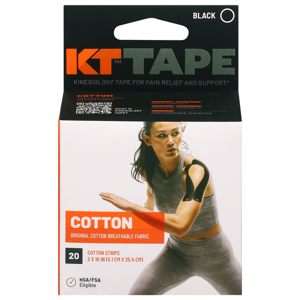 KT Tape Therapeutic Tape Strips Black Original