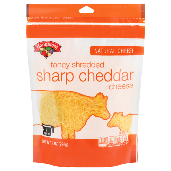 Hannaford Sharp Cheddar Fancy Shredded Cheese