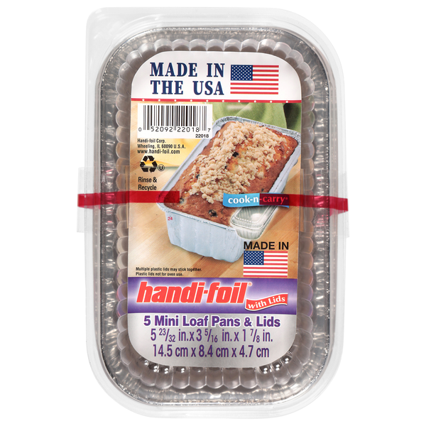 Handi-Foil ECO-Foil Loaf Pans Mini & Lids