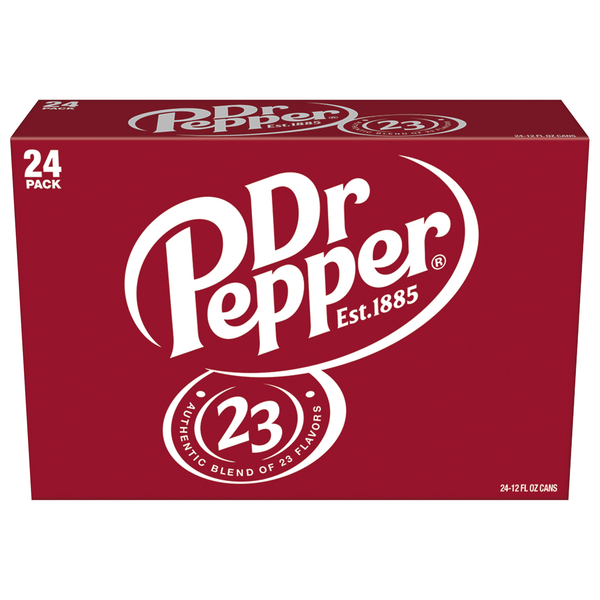 Dr Pepper Soda - 24 pk