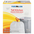 Food Lion Kitchen Bags Tall Drawstring 13 Gallon